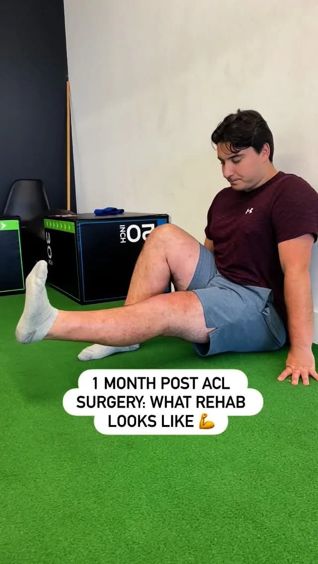 1 month post ACL surgery. Rehab after surgery is always hard work...
