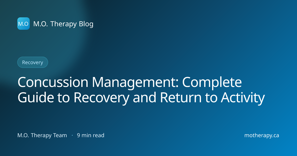 Concussion Management: Complete Guide to Recovery and Return to ...