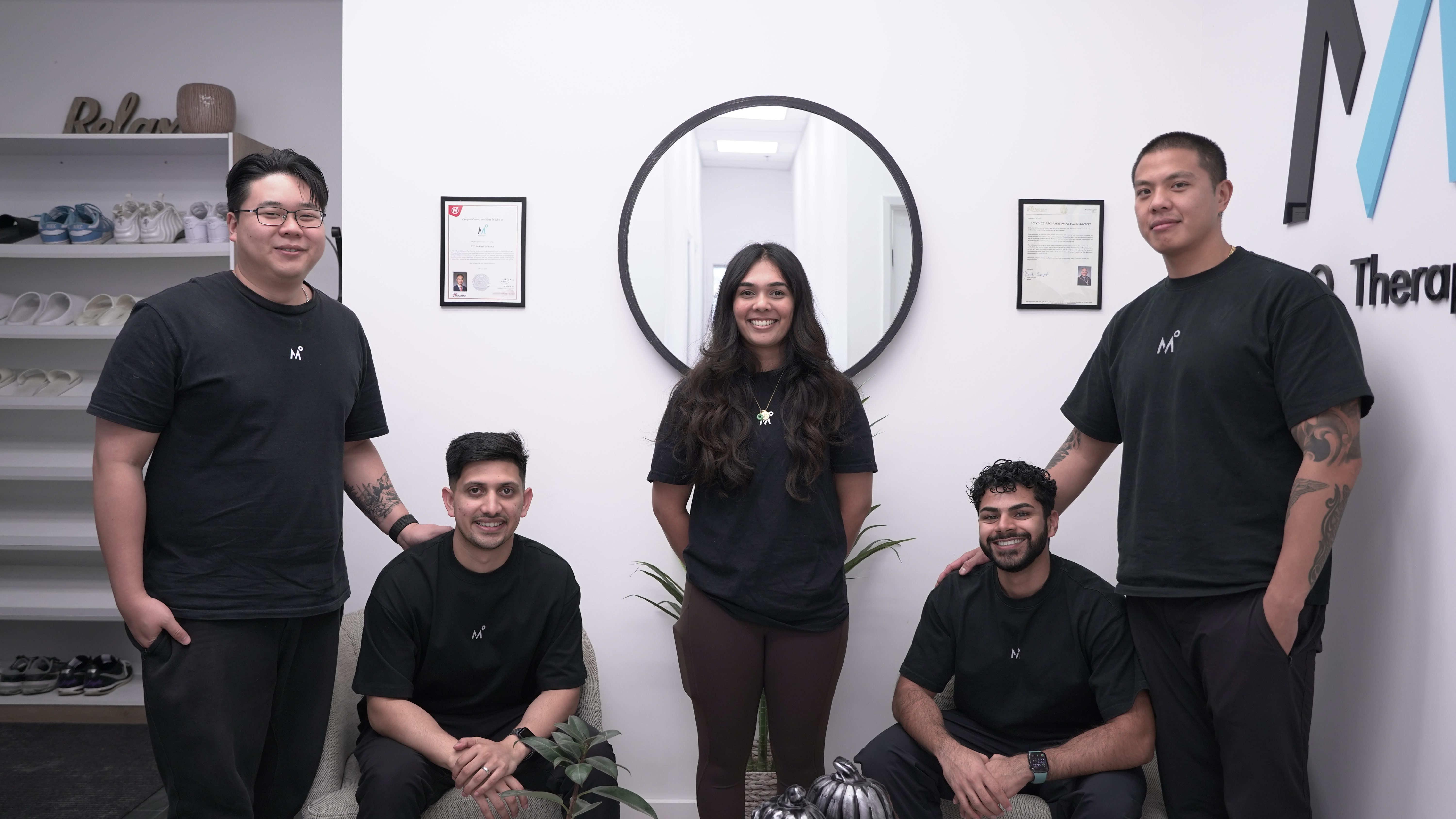 M.O. Therapy team collaborating and working together in the clinic